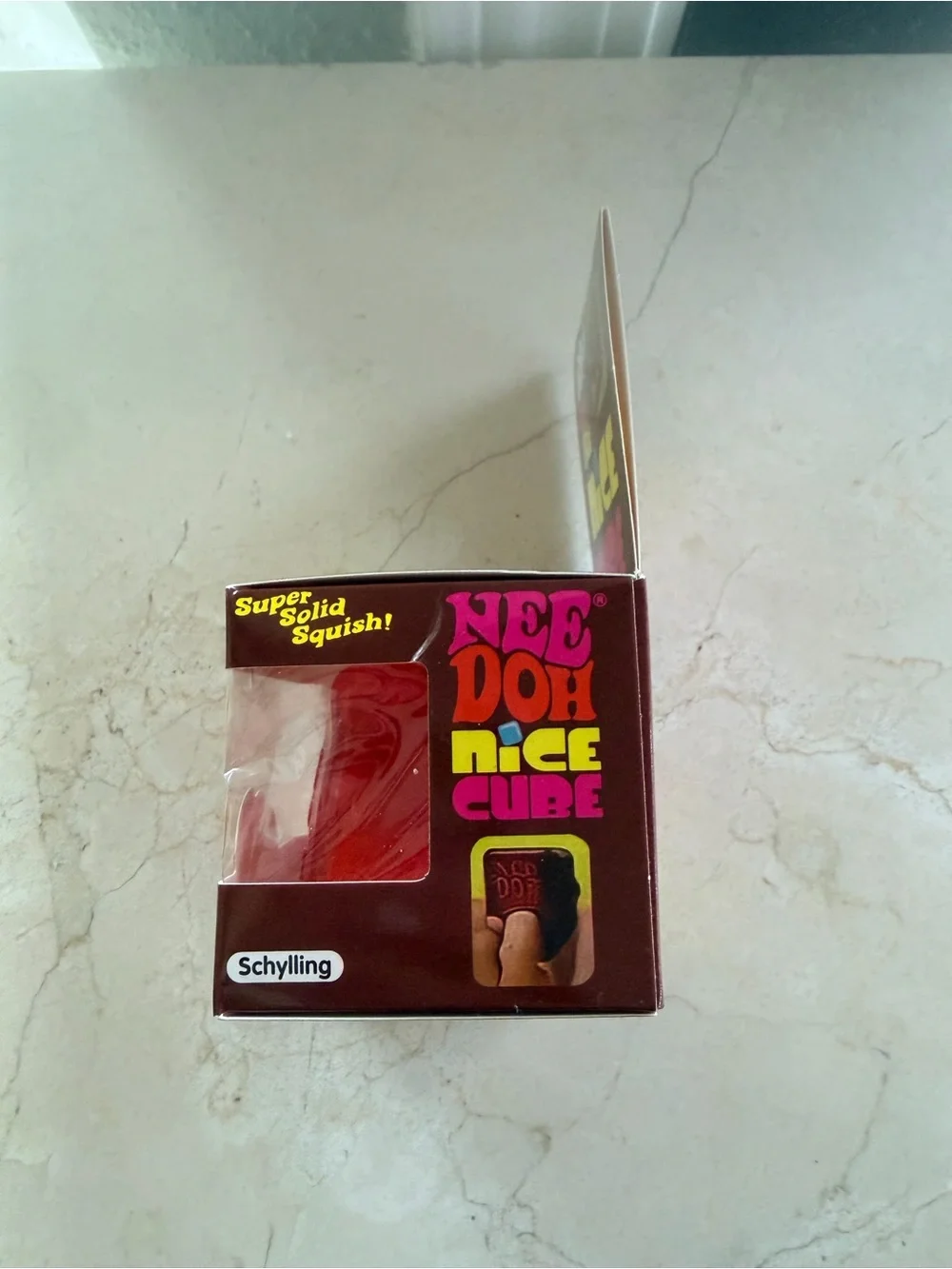Nee Doh Cube Red Squishy Sensory Toy - Kids Learning Toy